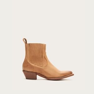 Frye Sacha Chelsea Western Boot in Tan